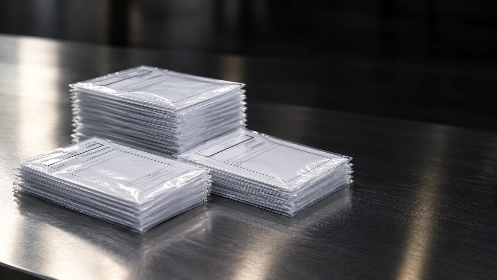Self-adhesive packing list envelopes